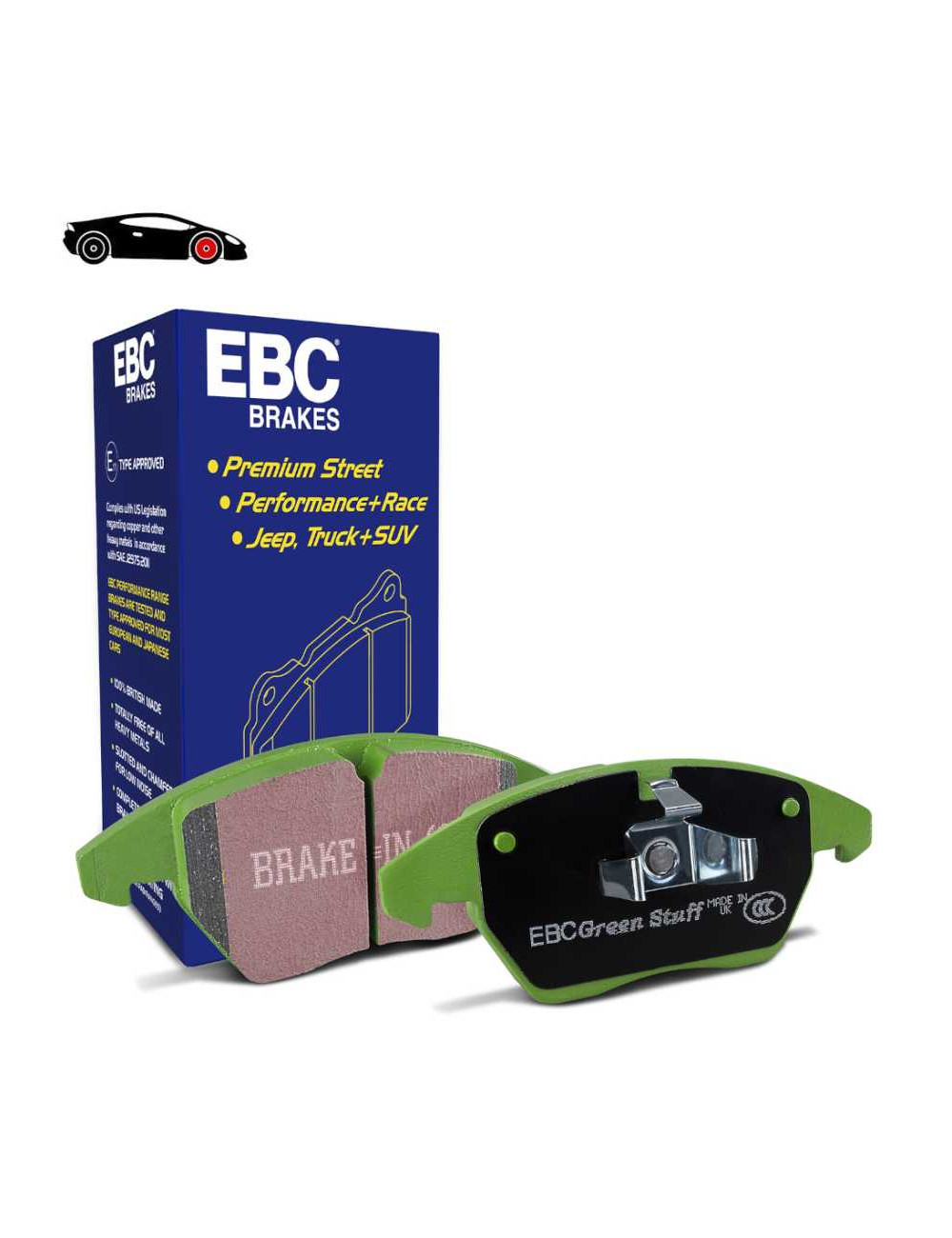 EBC Brakes DP21510 - Zestaw klocków hamulcowych seria GREENSTUFF 