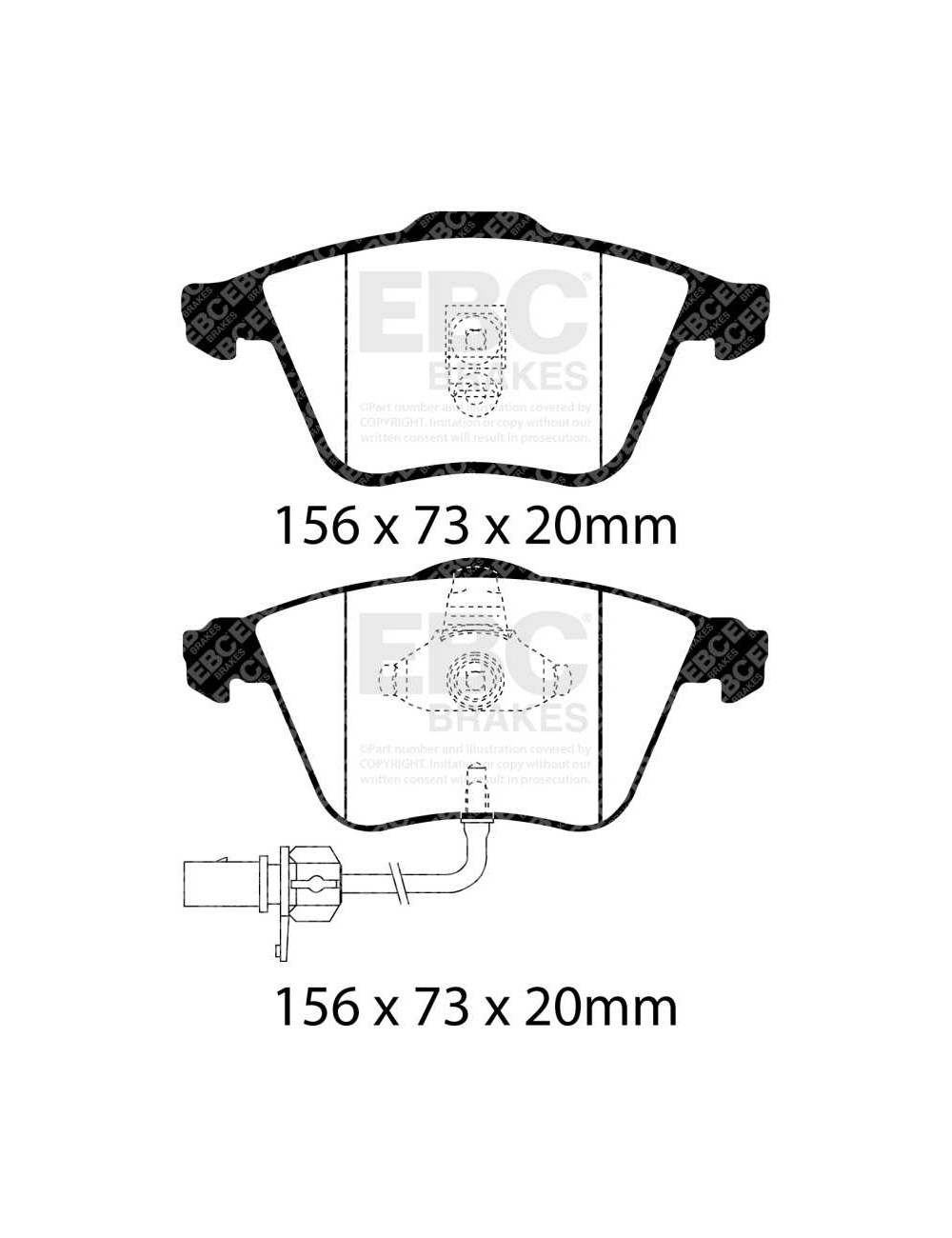 EBC Brakes DP21510 - Zestaw klocków hamulcowych seria GREENSTUFF 