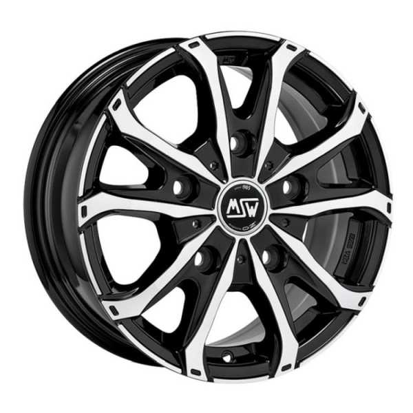Felga MSW 48 VAN GLOSS BLACK FULL POLISHED 7x16" 5x108 ET46