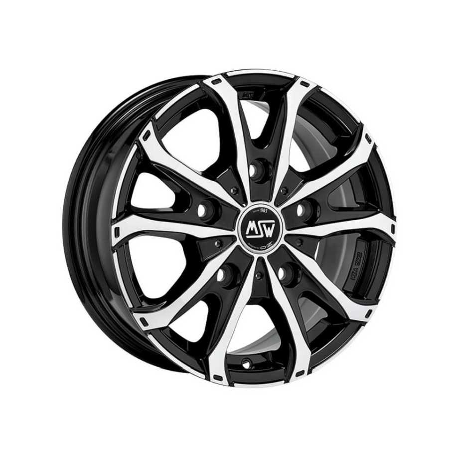 Felga MSW 48 VAN GLOSS BLACK FULL POLISHED 7x16" 5x108 ET46