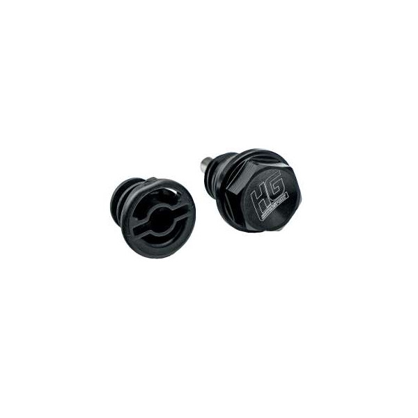 HG Oil drain plug with magnet for plastic oil pan (e.g., golf 7 GTI)
