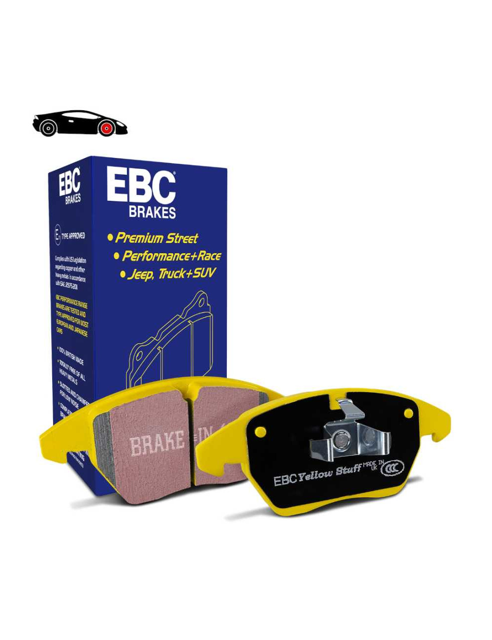 EBC Brakes DP41064R - Zestaw klocków hamulcowych seria YELLOWSTUFF 