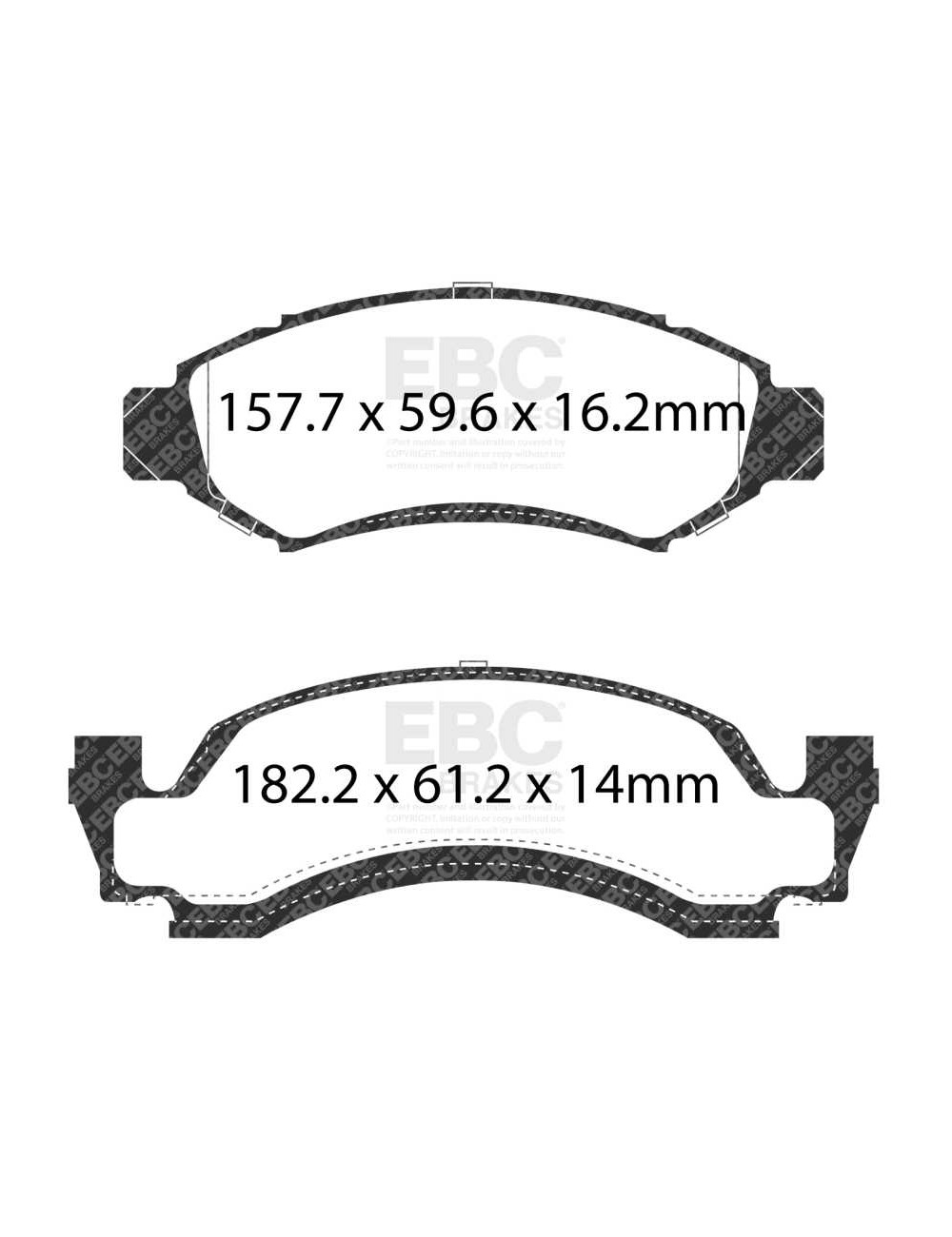 EBC Brakes DP41265R - Zestaw klocków hamulcowych seria YELLOWSTUFF 