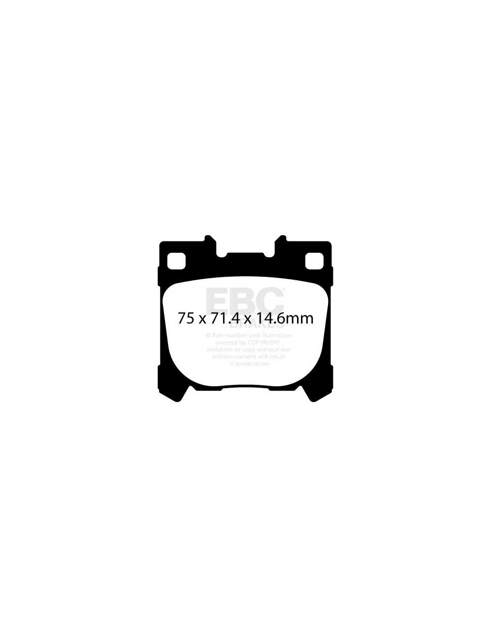 EBC Brakes DP52431NDX - Zestaw klocków hamulcowych seria BLUESTUFF NDX 