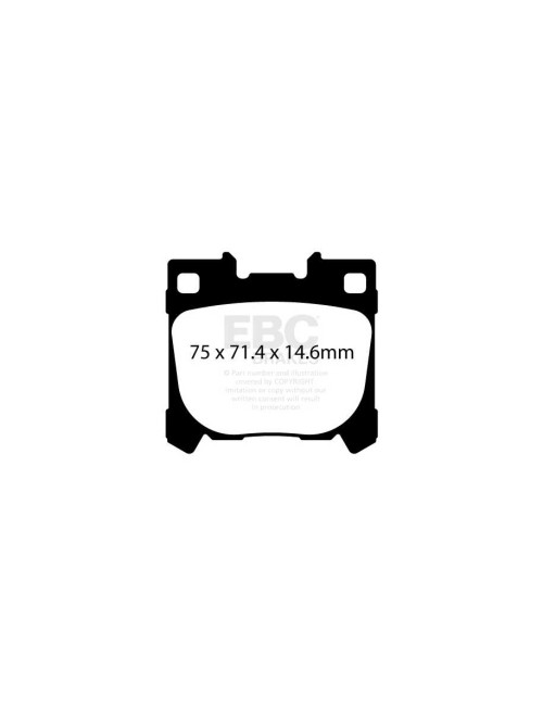 EBC Brakes DP52431NDX - Zestaw klocków hamulcowych seria BLUESTUFF NDX 