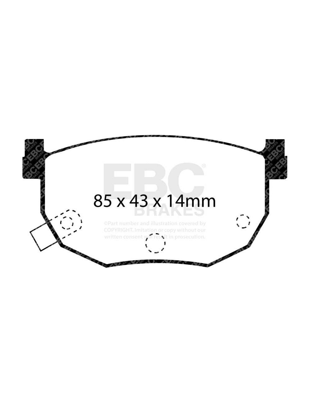 EBC Brakes DP5528NDX - Zestaw klocków hamulcowych seria BLUESTUFF NDX 