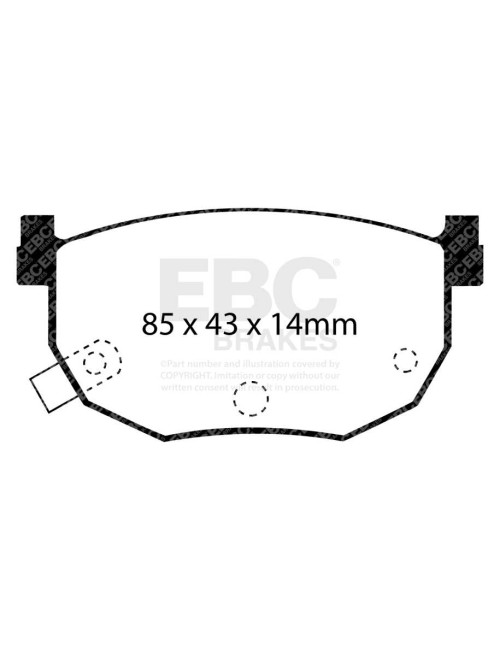 EBC Brakes DP5528NDX - Zestaw klocków hamulcowych seria BLUESTUFF NDX 