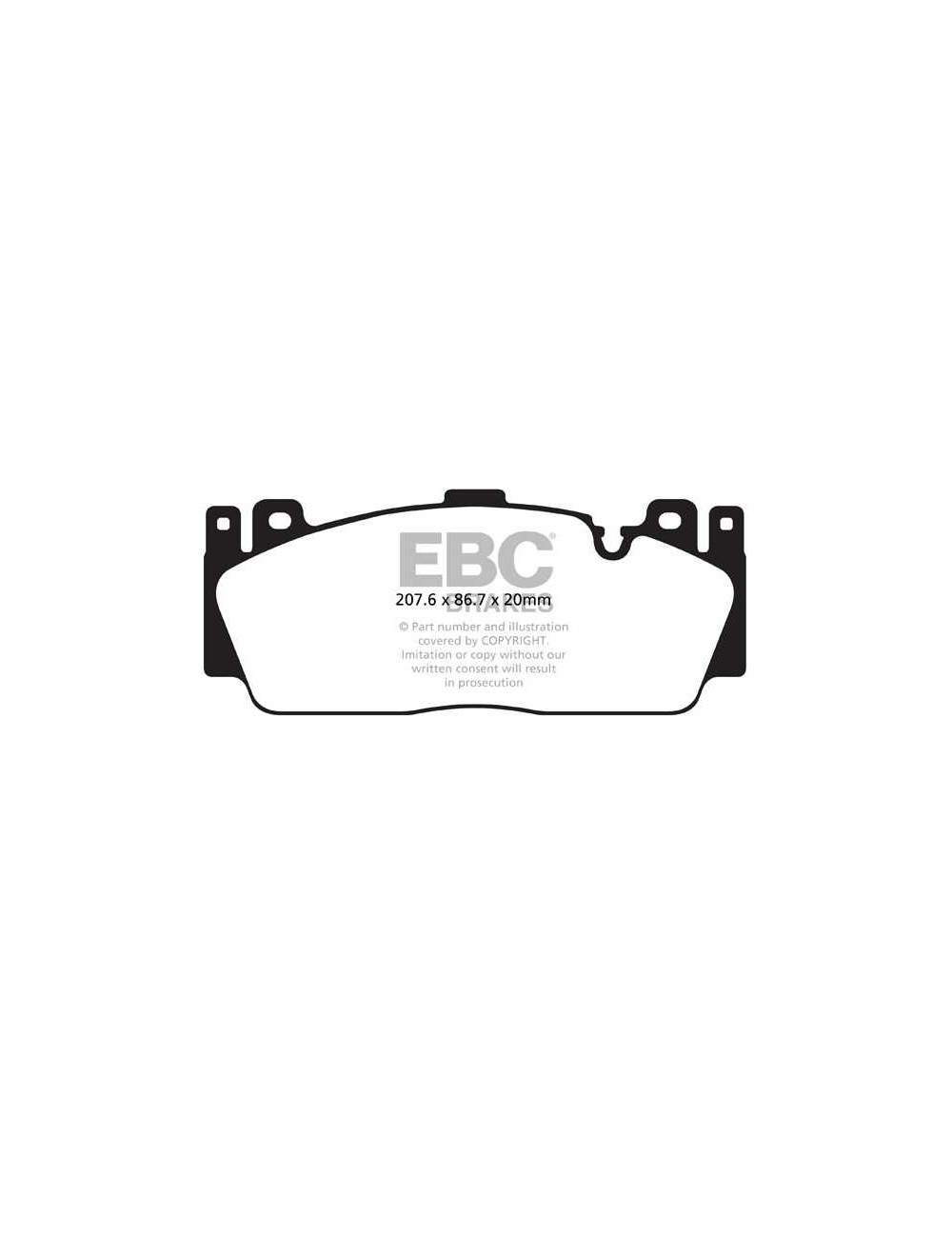 EBC Brakes DP82148RP1 - Zestaw wyścigowych klocków hamulcowych seria RP-1 Racing 