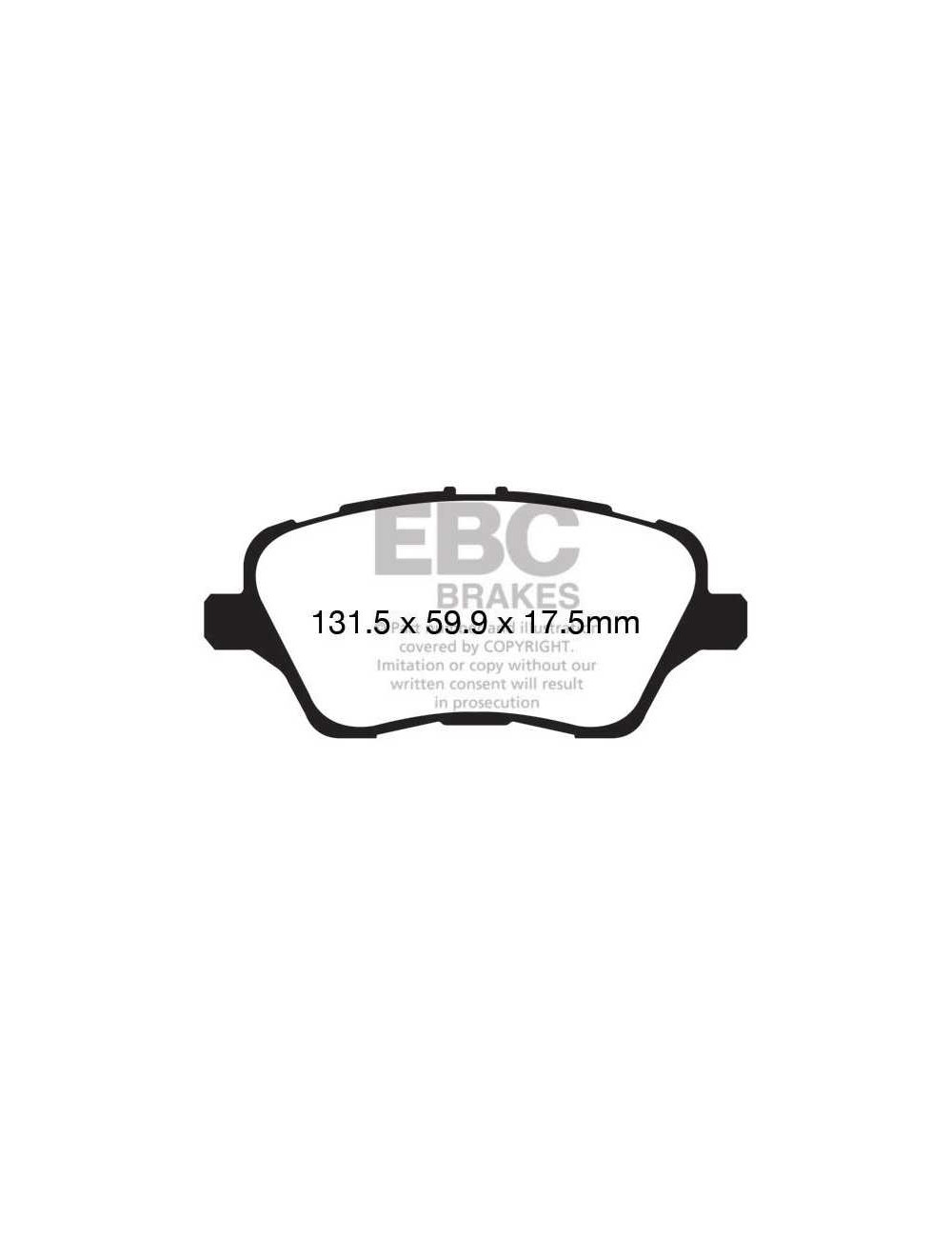 EBC Brakes DP82149RP1 - Zestaw wyścigowych klocków hamulcowych seria RP-1 Racing 