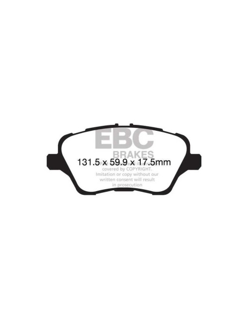 EBC Brakes DP82149RP1 - Zestaw wyścigowych klocków hamulcowych seria RP-1 Racing 