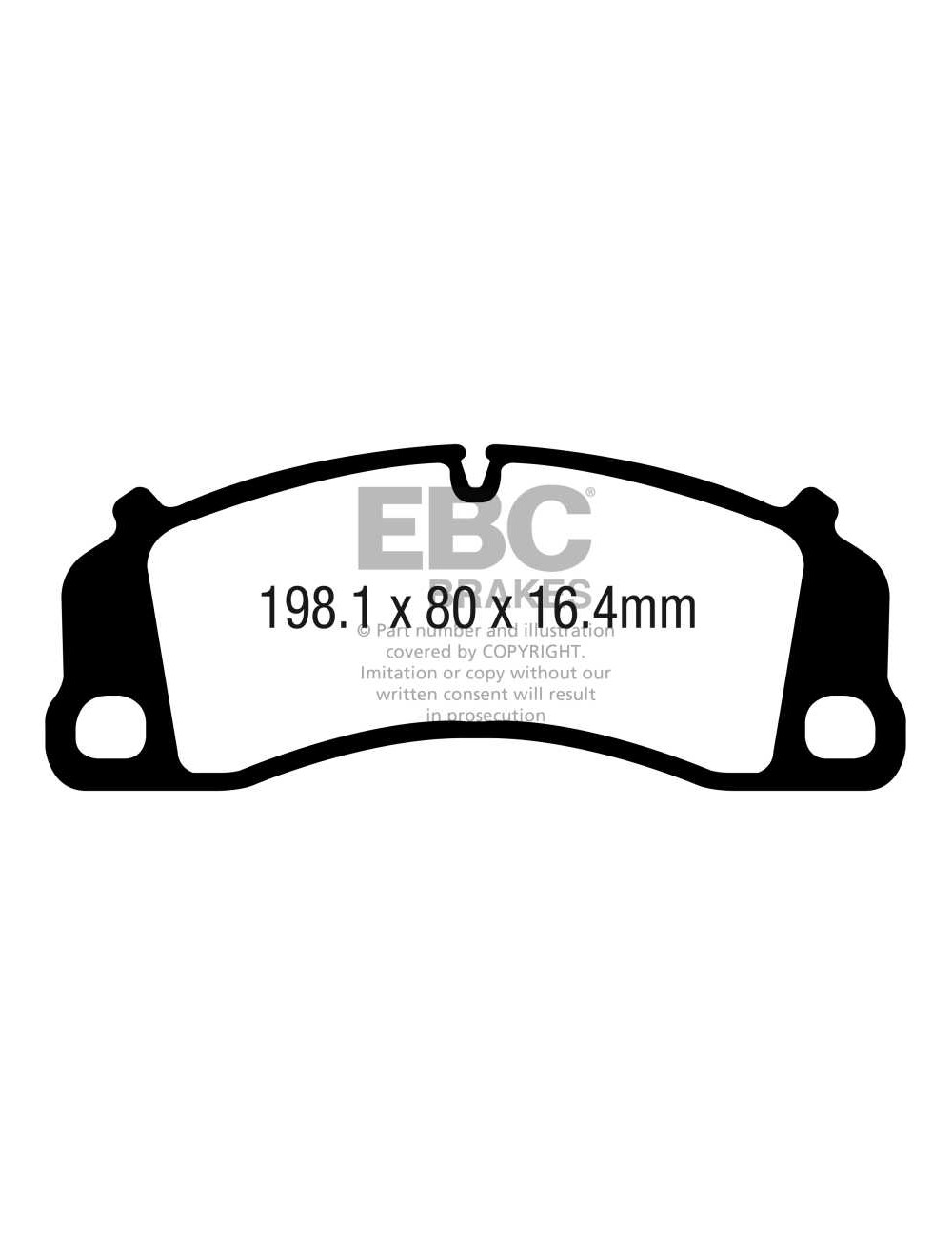 EBC Brakes DP82206RP1 - Zestaw wyścigowych klocków hamulcowych seria RP-1 Racing 