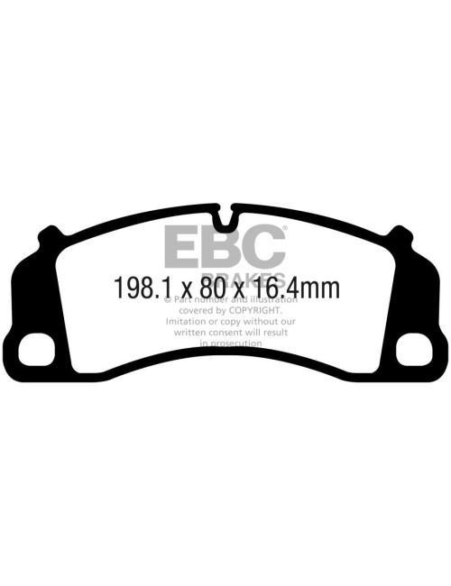 EBC Brakes DP82206RP1 - Zestaw wyścigowych klocków hamulcowych seria RP-1 Racing 