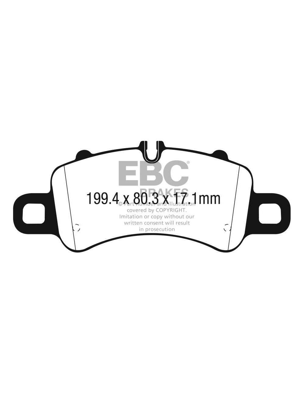 EBC Brakes DP82307RP1 - Zestaw wyścigowych klocków hamulcowych seria RP-1 Racing 