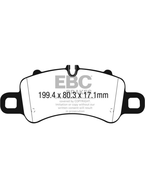 EBC Brakes DP82307RP1 - Zestaw wyścigowych klocków hamulcowych seria RP-1 Racing 