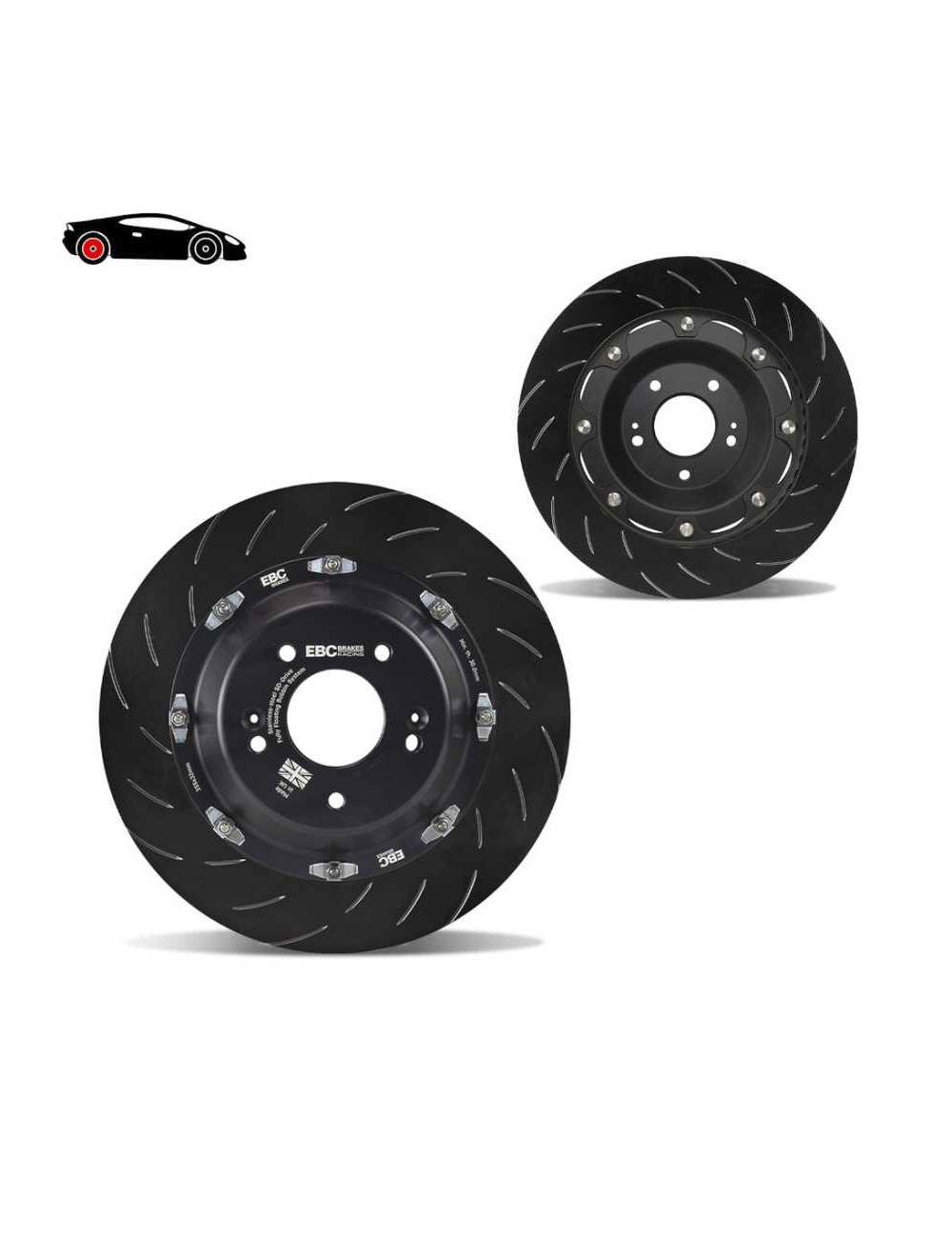 EBC Brakes SG2F007 - Tarcze hamulcowe sportowe 2-częściowe pływające seria SG (Para) 