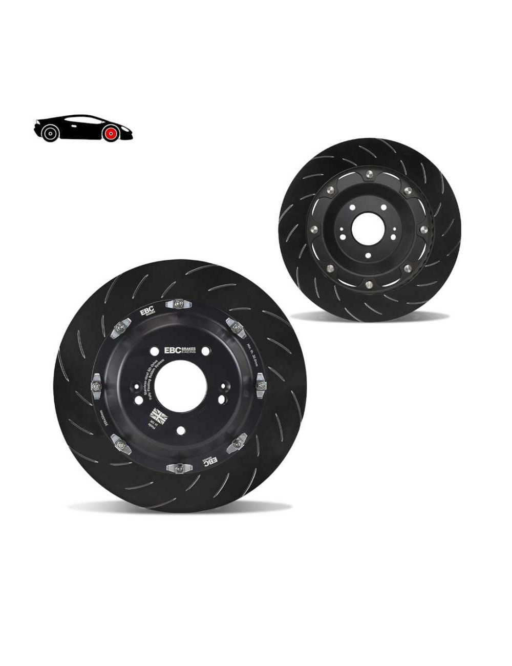EBC Brakes SG2F016 - Tarcze hamulcowe sportowe 2-częściowe pływające seria SG (Para) 