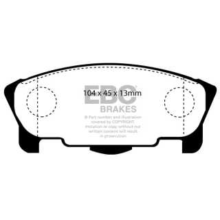 EBC Brakes DP1120 - Zestaw klocków hamulcowych seria ULTIMAX2 