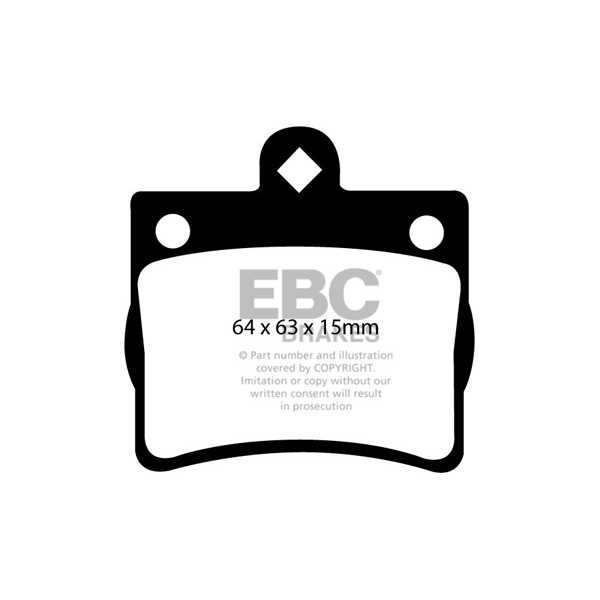 EBC Brakes DP1135 - Zestaw klocków hamulcowych seria ULTIMAX2 