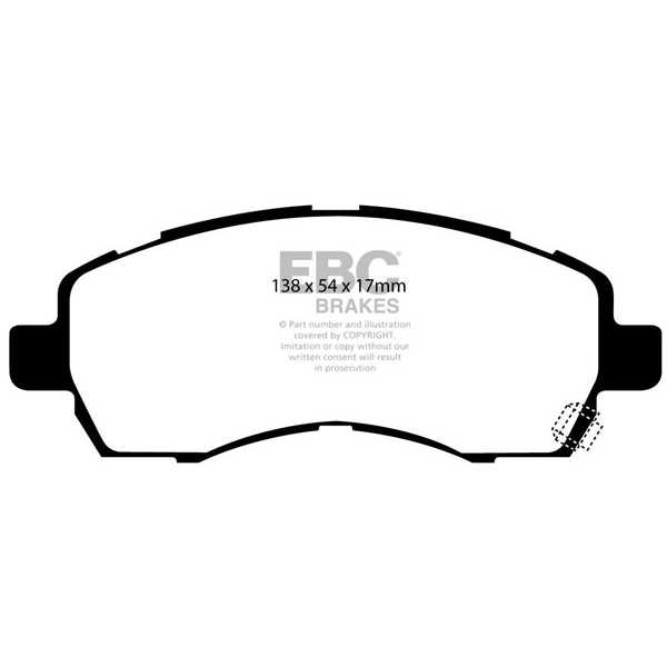 EBC Brakes DP1138 - Zestaw klocków hamulcowych seria ULTIMAX2 