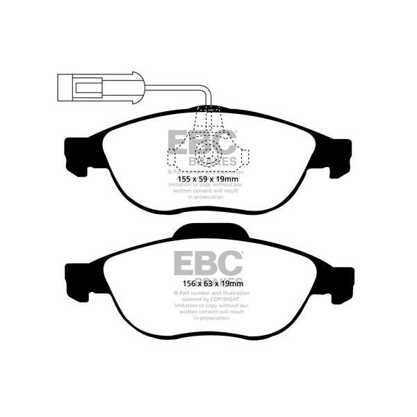 EBC Brakes DP1153 - Zestaw klocków hamulcowych seria ULTIMAX2 
