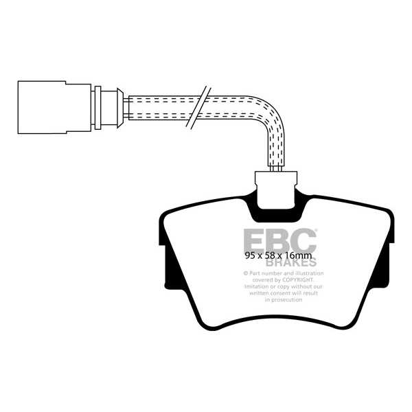 EBC Brakes DP1285 - Zestaw klocków hamulcowych seria ULTIMAX2 