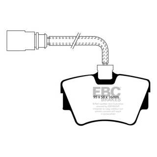 EBC Brakes DP1285 - Zestaw klocków hamulcowych seria ULTIMAX2 