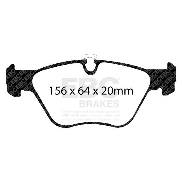 EBC Brakes DP51089NDX - Zestaw klocków hamulcowych seria BLUESTUFF NDX 