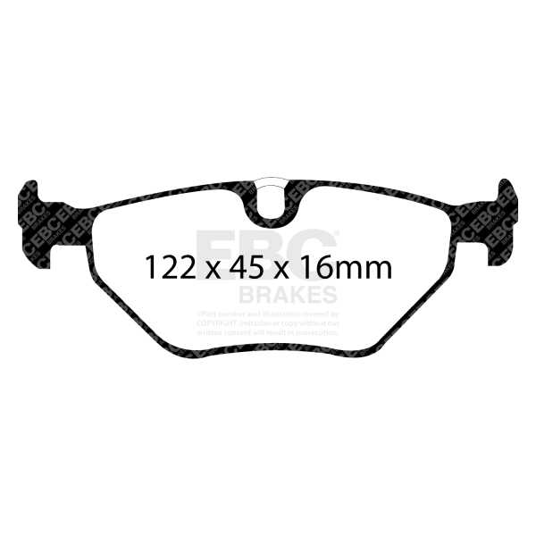 EBC Brakes DP51091NDX - Zestaw klocków hamulcowych seria BLUESTUFF NDX 