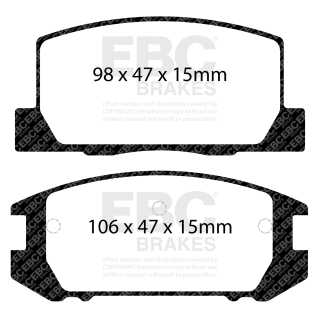 EBC Brakes DP51107NDX - Zestaw klocków hamulcowych seria BLUESTUFF NDX 