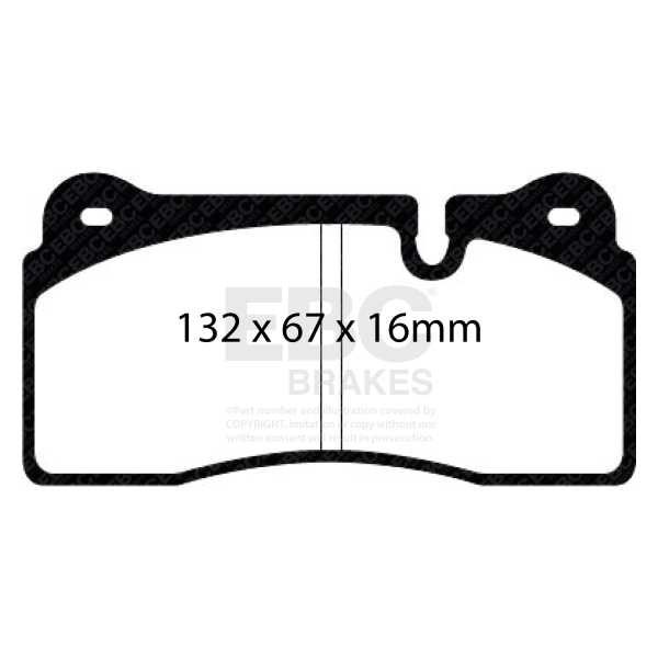 EBC Brakes DP51127NDX - Zestaw klocków hamulcowych seria BLUESTUFF NDX 