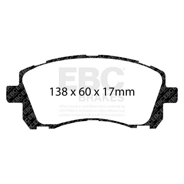 EBC Brakes DP51134NDX - Zestaw klocków hamulcowych seria BLUESTUFF NDX 