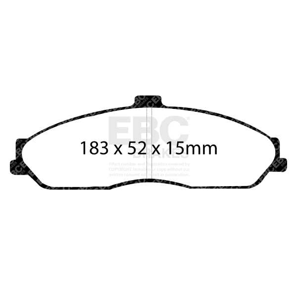 EBC Brakes DP51162NDX - Zestaw klocków hamulcowych seria BLUESTUFF NDX 