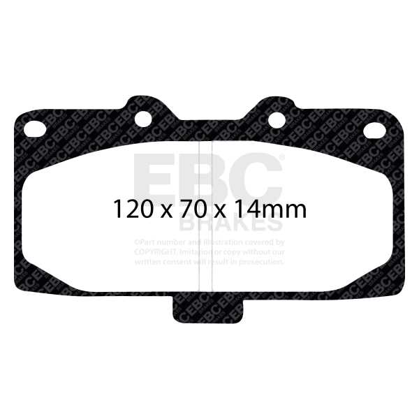 EBC Brakes DP51200NDX - Zestaw klocków hamulcowych seria BLUESTUFF NDX 