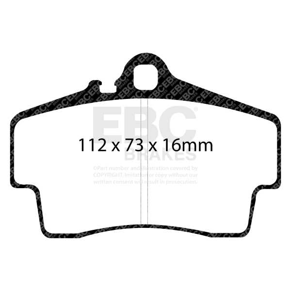 EBC Brakes DP51208NDX - Zestaw klocków hamulcowych seria BLUESTUFF NDX 