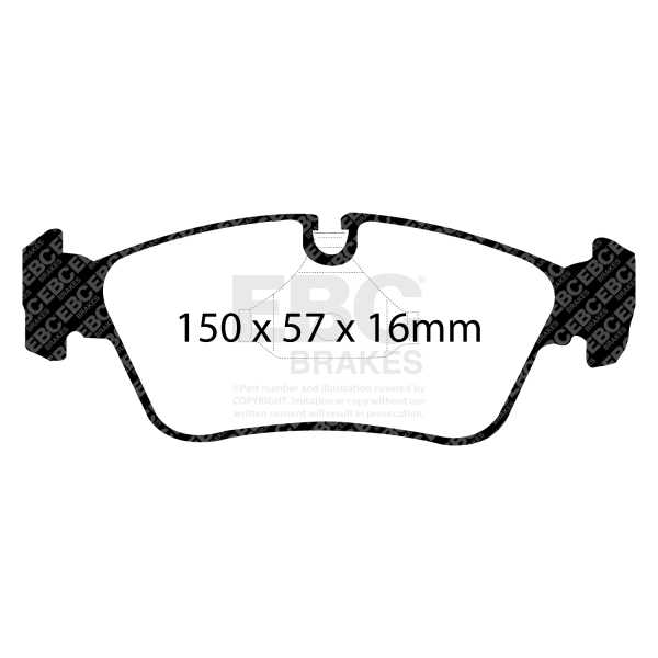 EBC Brakes DP51211NDX - Zestaw klocków hamulcowych seria BLUESTUFF NDX 