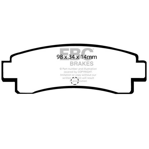 EBC Brakes DP682 - Zestaw klocków hamulcowych seria ULTIMAX2 