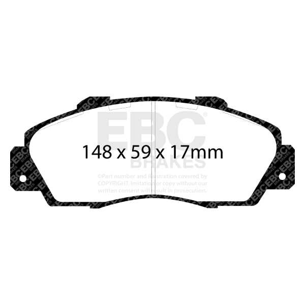 EBC Brakes DP6872 - Zestaw klocków hamulcowych seria GREENSTUFF 