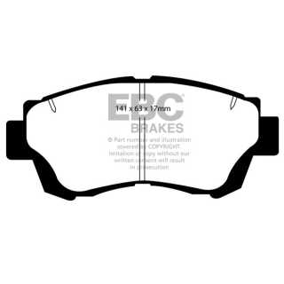 EBC Brakes DP6874 - Zestaw klocków hamulcowych seria GREENSTUFF 