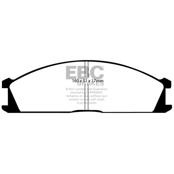 EBC Brakes DP691 - Zestaw klocków hamulcowych seria ULTIMAX2 