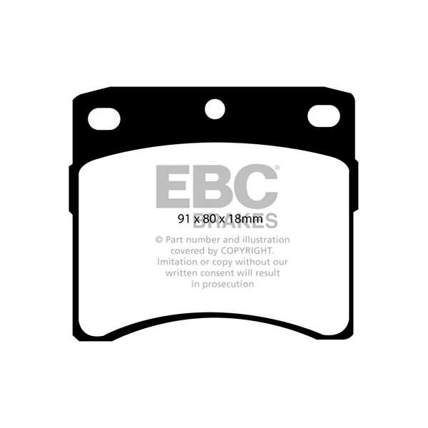 EBC Brakes DP6939 - Zestaw klocków hamulcowych seria GREENSTUFF 
