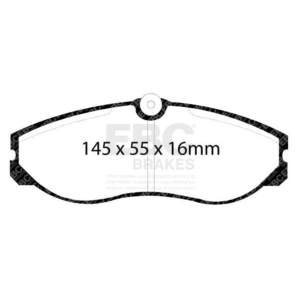 EBC Brakes DP6947 - Zestaw klocków hamulcowych seria GREENSTUFF 