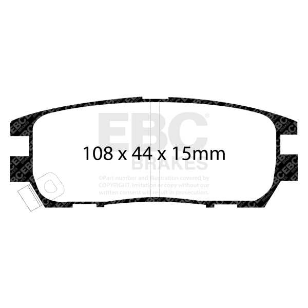 EBC Brakes DP6958 - Zestaw klocków hamulcowych seria GREENSTUFF 