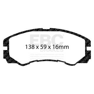 EBC Brakes DP6973 - Zestaw klocków hamulcowych seria GREENSTUFF 