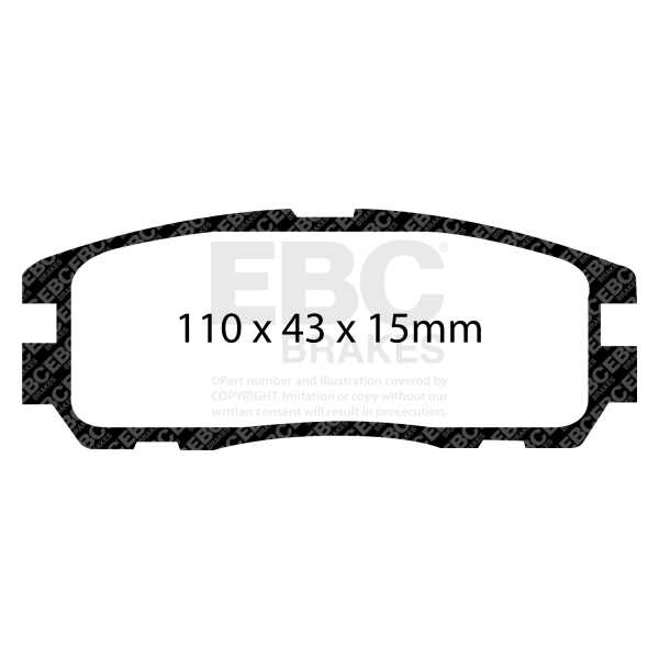 EBC Brakes DP6974 - Zestaw klocków hamulcowych seria GREENSTUFF 