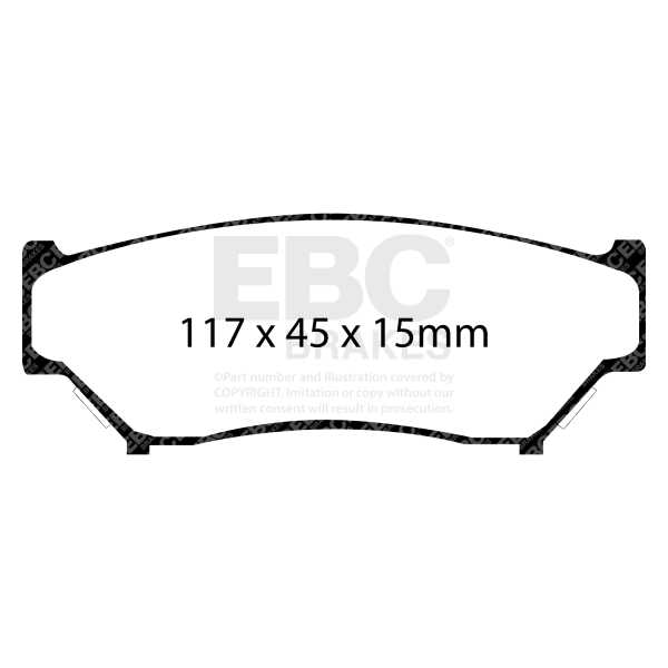 EBC Brakes DP6979 - Zestaw klocków hamulcowych seria GREENSTUFF 