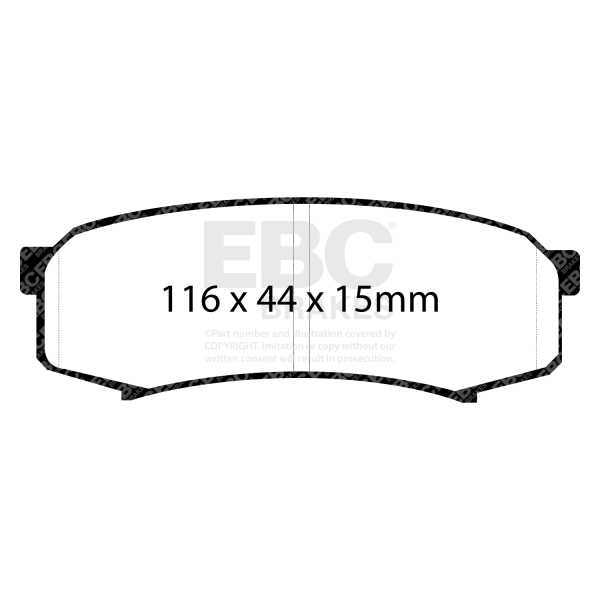 EBC Brakes DP6993 - Zestaw klocków hamulcowych seria GREENSTUFF 