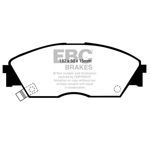 EBC Brakes DP706 - Zestaw klocków hamulcowych seria ULTIMAX2 