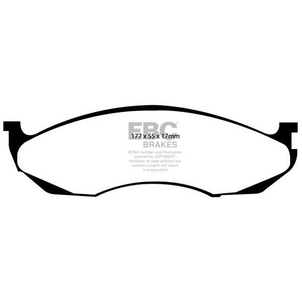 EBC Brakes DP71022 - Zestaw klocków hamulcowych seria GREENSTUFF 