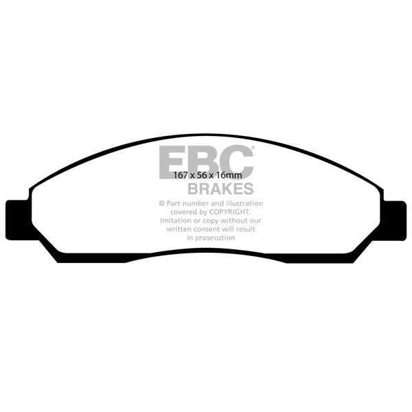 EBC Brakes DP71705 - Zestaw klocków hamulcowych seria GREENSTUFF 