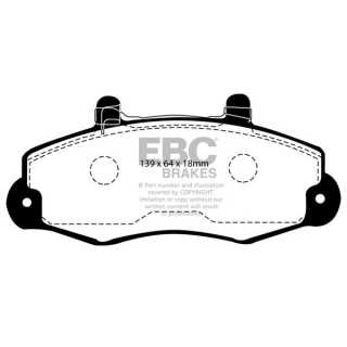 EBC Brakes DP918/2 - Zestaw klocków hamulcowych seria ULTIMAX2 